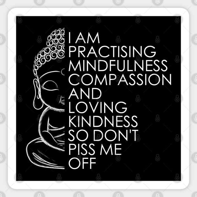 Funny Buddha Quote Sticker by Om That Shop